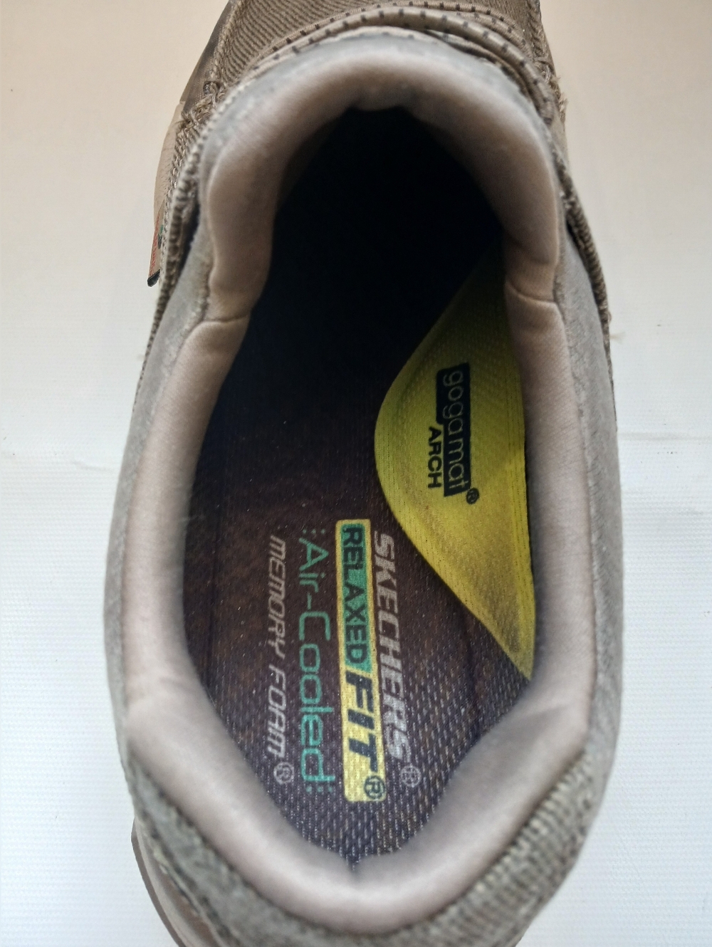 Skechers Men's Olive Brown Lace-Up Casual Sneaker - Picture 8 of 16